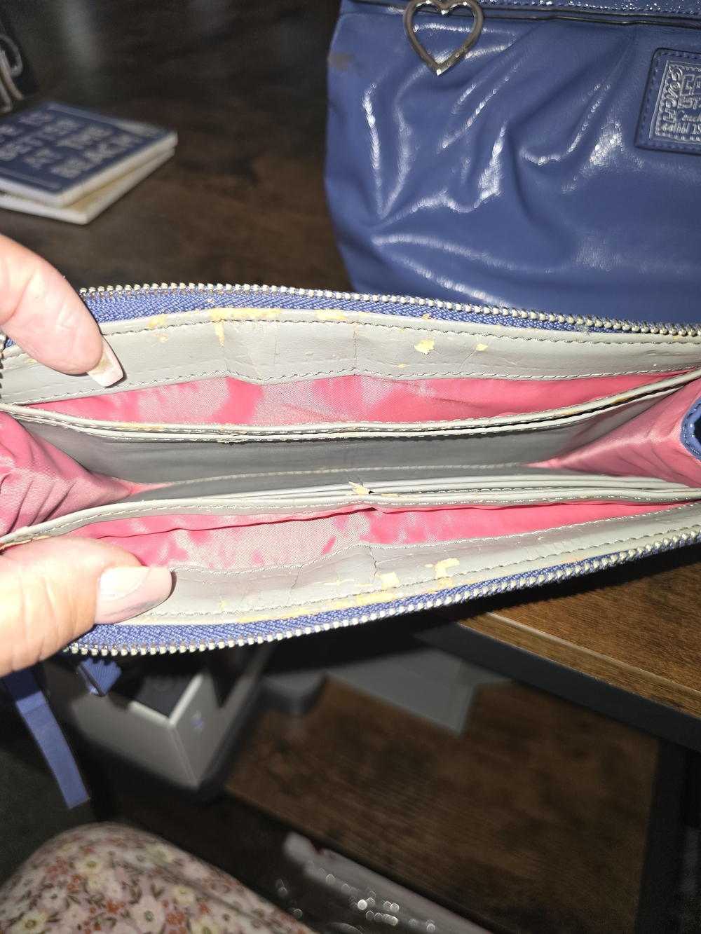 Coach Poppy Lavender Crossbody Bag with Wristlet And Wallet Combo - Picture 2 of 14